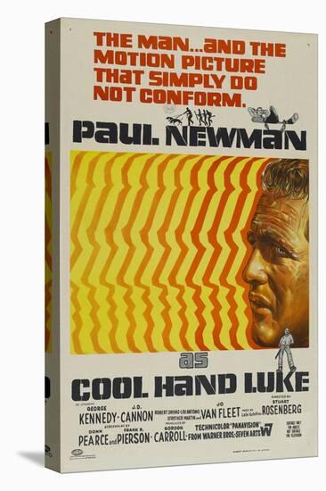 Cool Hand Luke, Australian Movie Poster, 1967-null-Stretched Canvas