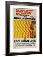 Cool Hand Luke, Australian Movie Poster, 1967-null-Framed Art Print