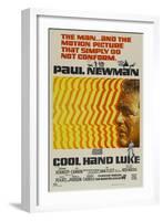 Cool Hand Luke, Australian Movie Poster, 1967-null-Framed Art Print