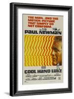 Cool Hand Luke, Australian Movie Poster, 1967-null-Framed Art Print