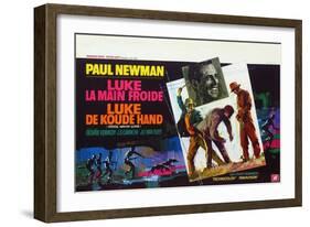 Cool Hand Luke, Belgian Movie Poster, 1967-null-Framed Art Print