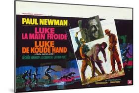 Cool Hand Luke, Belgian Movie Poster, 1967-null-Mounted Art Print