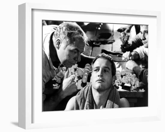 Cool Hand Luke, George Kennedy, Paul Newman, Lou Antonio, 1967-null-Framed Photo