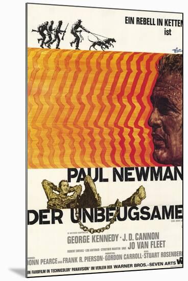 Cool Hand Luke, German Movie Poster, 1967-null-Mounted Art Print