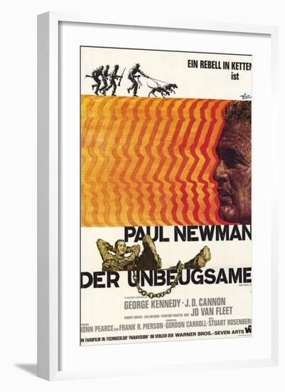 Cool Hand Luke, German Movie Poster, 1967-null-Framed Art Print