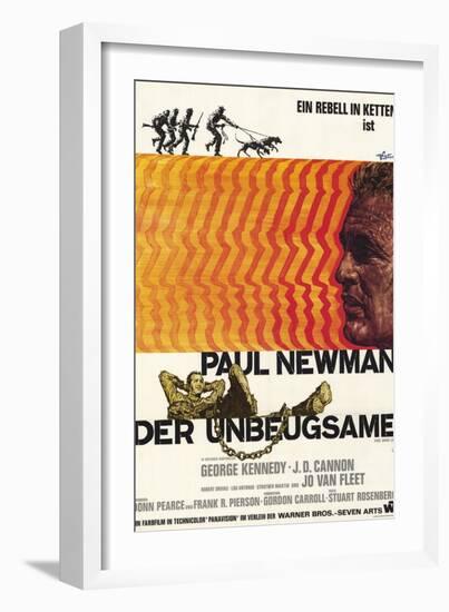 Cool Hand Luke, German Movie Poster, 1967-null-Framed Art Print