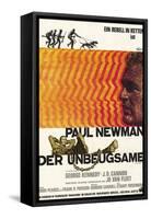 Cool Hand Luke, German Movie Poster, 1967-null-Framed Stretched Canvas