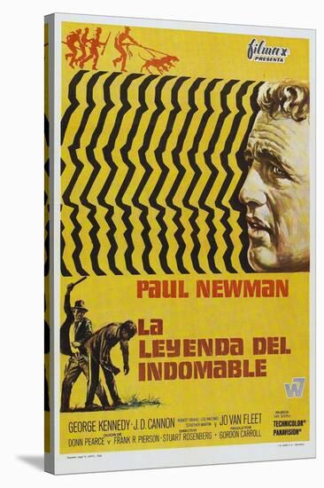 Cool Hand Luke, Spanish Movie Poster, 1967-null-Stretched Canvas