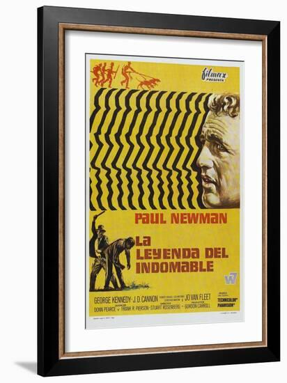 Cool Hand Luke, Spanish Movie Poster, 1967-null-Framed Art Print