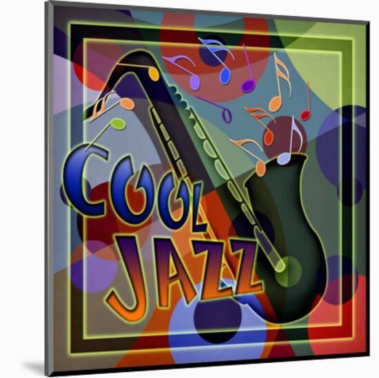 Cool Jazz Music-null-Mounted Giclee Print