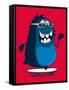Cool Monster Graphic-braingraph-Framed Stretched Canvas