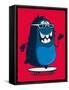 Cool Monster Graphic-braingraph-Framed Stretched Canvas