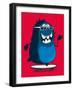 Cool Monster Graphic-braingraph-Framed Art Print