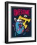 Cool Monster Vector Character Design-braingraph-Framed Art Print