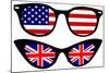 Cool Spectacles with American and British Flags-Alisa Foytik-Mounted Art Print