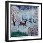 Cool Stag, 2021 (Acrylics on Paper)-Lisa Graa Jensen-Framed Giclee Print