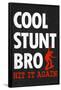 Cool Stunt Bro Skateboarding Poster-null-Framed Poster