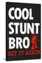 Cool Stunt Bro Skateboarding Poster-null-Stretched Canvas