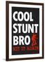 Cool Stunt Bro Skateboarding-null-Framed Art Print
