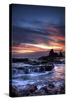 Cool Sunset over Rocks I-Nish Nalbandian-Stretched Canvas