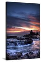 Cool Sunset over Rocks I-Nish Nalbandian-Stretched Canvas