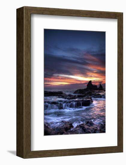 Cool Sunset over Rocks I-Nish Nalbandian-Framed Art Print