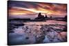 Cool Sunset over Rocks II-Nish Nalbandian-Stretched Canvas