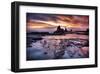 Cool Sunset over Rocks II-Nish Nalbandian-Framed Art Print