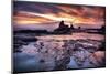 Cool Sunset over Rocks II-Nish Nalbandian-Mounted Art Print