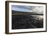 Cooled Lava Flow Creates Complex Patterns Along Shoreline, Big Island, Hawaii-James White-Framed Photographic Print