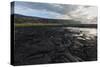 Cooled Lava Flow Creates Complex Patterns Along Shoreline, Big Island, Hawaii-James White-Stretched Canvas