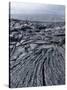 Cooled Lava from Recent Eruption, Kilauea Volcano, Hawaii Volcanoes National Park, Island of Hawaii-Ethel Davies-Stretched Canvas