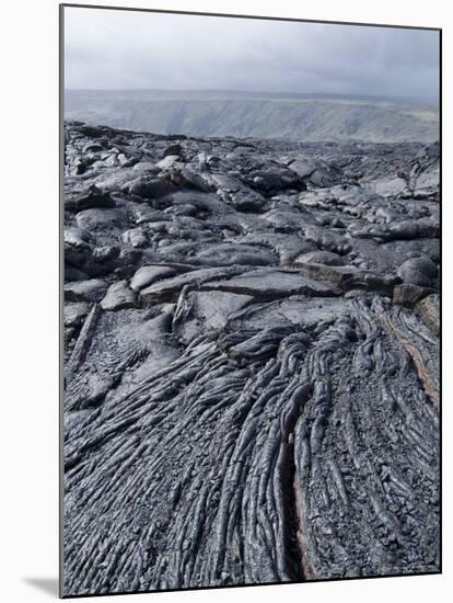 Cooled Lava from Recent Eruption, Kilauea Volcano, Hawaii Volcanoes National Park, Island of Hawaii-Ethel Davies-Mounted Photographic Print