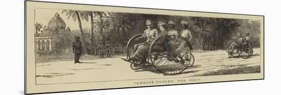 Coolie-Cycles for India-null-Mounted Giclee Print