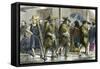 Coolies at Hong Kong, in Wet Weather, C1875-null-Framed Stretched Canvas