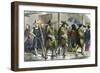 Coolies at Hong Kong, in Wet Weather, C1875-null-Framed Giclee Print