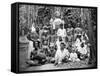 Coolies at Worship, Jamaica, C1905-Adolphe & Son Duperly-Framed Stretched Canvas