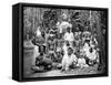 Coolies at Worship, Jamaica, C1905-Adolphe & Son Duperly-Framed Stretched Canvas