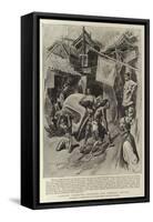 Coolies Carrying Supplies for Chinese Troops-Charles Edwin Fripp-Framed Stretched Canvas