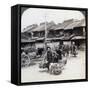 Coolies, Street Scene in Tokyo, 1896-Underwood & Underwood-Framed Stretched Canvas
