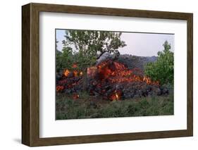 Cooling Lava from Mount Etna-Vittoriano Rastelli-Framed Photographic Print