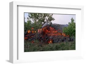 Cooling Lava from Mount Etna-Vittoriano Rastelli-Framed Photographic Print