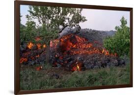 Cooling Lava from Mount Etna-Vittoriano Rastelli-Framed Photographic Print