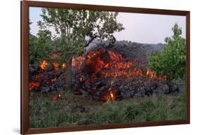 Cooling Lava from Mount Etna-Vittoriano Rastelli-Framed Photographic Print