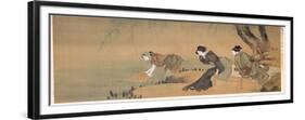 Cooling Off on a Summer Evening-Katsushika Hokusai-Framed Giclee Print