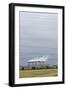 Cooling Towers and Overhead Power Lines in Rural Landscape-null-Framed Photographic Print