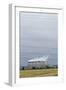 Cooling Towers and Overhead Power Lines in Rural Landscape-null-Framed Photographic Print