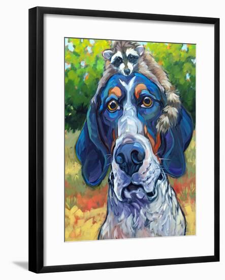 Coonhound-CR Townsend-Framed Art Print