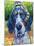 Coonhound-CR Townsend-Mounted Art Print