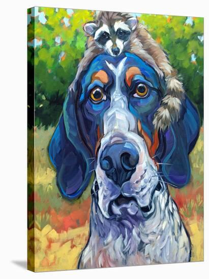 Coonhound-CR Townsend-Stretched Canvas